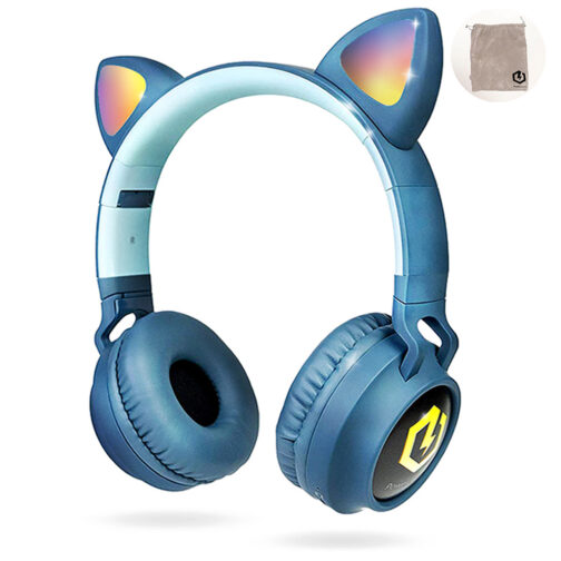 Buddy - Безжични Слушалки за Деца (сини с уши)