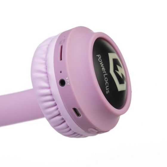 Buddy - Ασύρματα ακουστικά για παιδιά /ροζ με αυτιά/