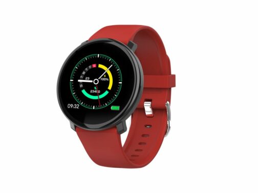 PowerLocus Smartwatch Fitness Tracker (roșu)