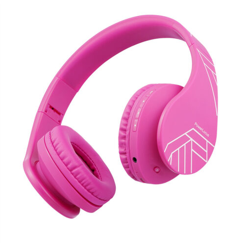 PowerLocus P2 Bluetooth fejhallgató gyerekeknek  - rózsaszín