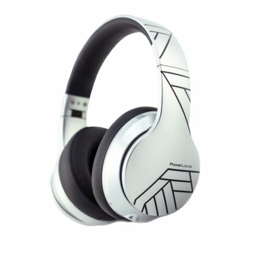 Bezprzewodowe słuchawki Bluetooth PowerLocus P6 — srebrna kolekcja PL