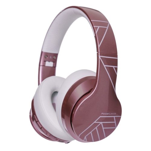 Bezprzewodowe słuchawki Bluetooth PowerLocus P6 — Błyszczące różowe złoto