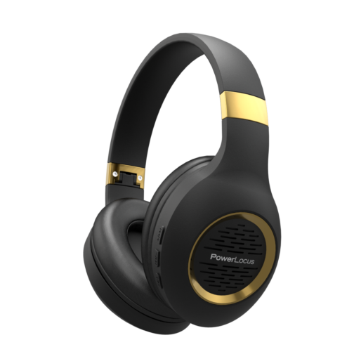 PowerLocus P4 Plus vezeték nélküli fejhallgató - fekete/arany
