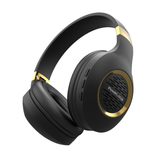 Słuchawki bezprzewodowe PowerLocus P4 Plus (Czarny/Złoto)
