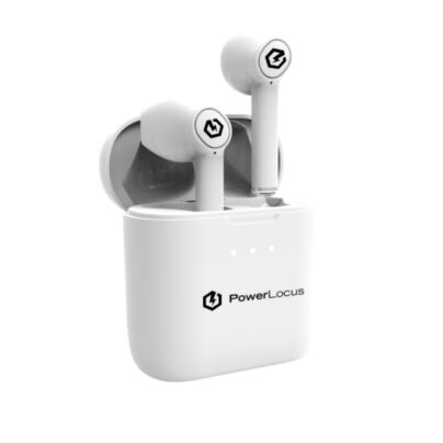Ασύρματα ακουστικά PowerLocus PLX, True Wireless Earbuds, (λευκό)