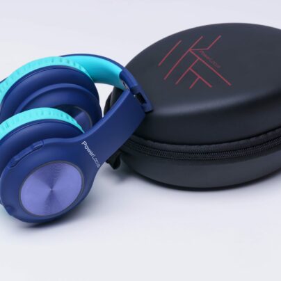 PowerLocus PLED Bluetooth fejhallgató, 30 óralejátszási idő - Kék