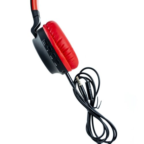 Buddy - Ασύρματα ακουστικά για παιδιά (Μαύρο / Κόκκινο)