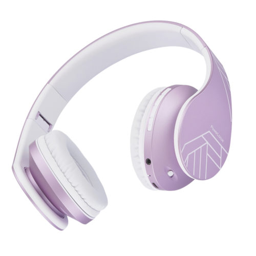 Słuchawki Bluetooth PowerLocus P2 dla dzieci (Biały/Purpurowy)