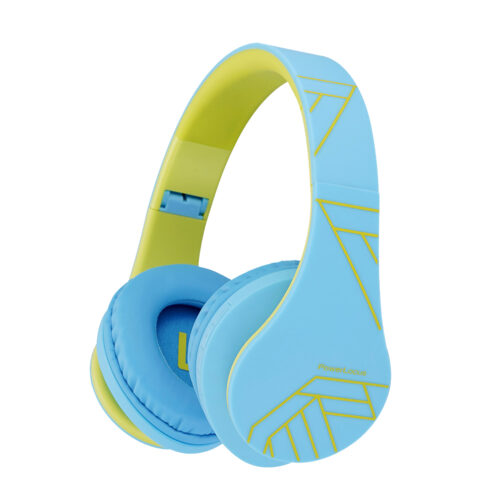 Słuchawki Bluetooth PowerLocus P2 dla dzieci (Niebiesko/zielony)