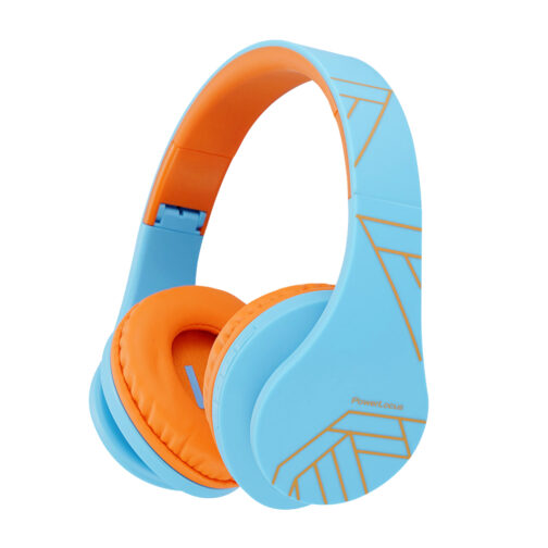Παιδικά ακουστικά Over-Ear PowerLocus  P2 (Μπλε / Πορτοκαλί)