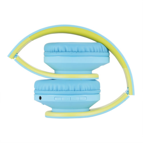 PowerLocus P2 Bluetooth fejhallgató gyerekeknek (kék/zöld)