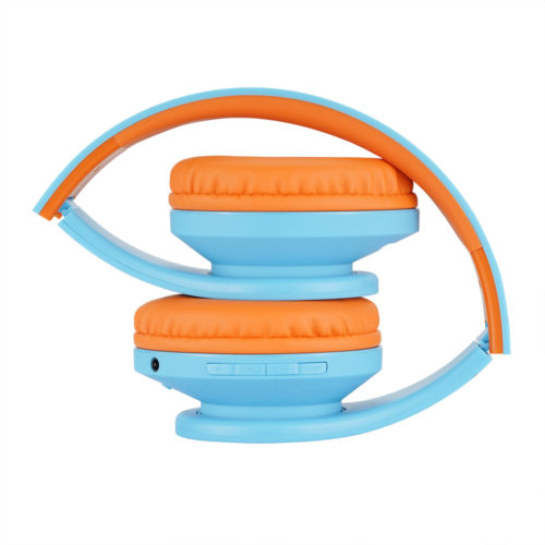 Căști Audio Wireless pentru Copii, PowerLocus P2 (Albastru/Portocaliu)