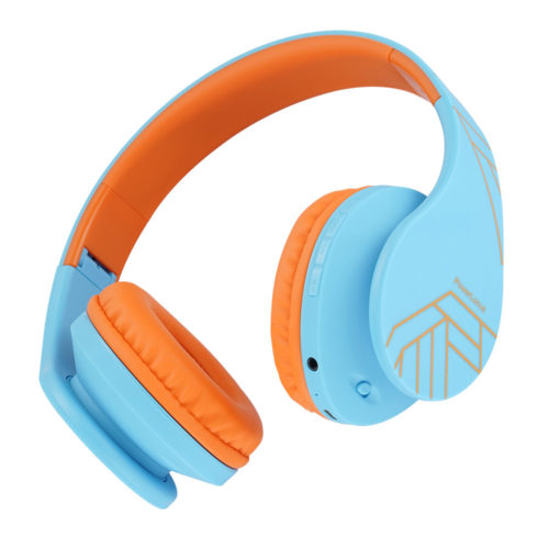 PowerLocus P2 Bluetooth fejhallgató gyerekeknek (kék/narancs)