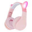 Παιδικά ακουστικά Over-Ear PowerLocus P1 /ροζ με αυτιά/