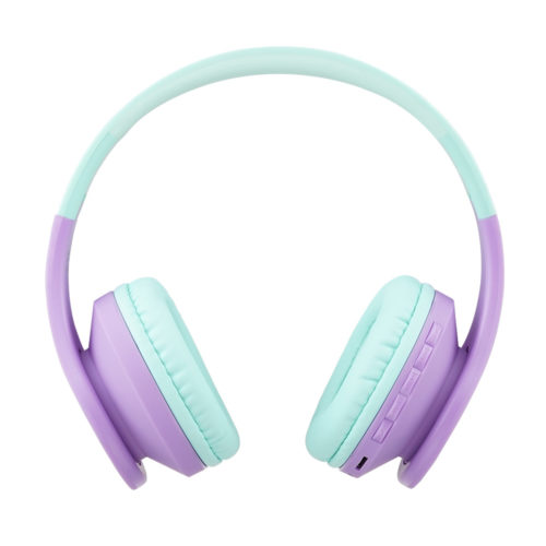 Παιδικά ακουστικά Over-Ear PowerLocus P1 (πράσινο / μοβ)