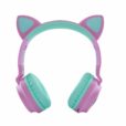 Buddy - Безжични Слушалки за Деца (зелено/розово с уши)