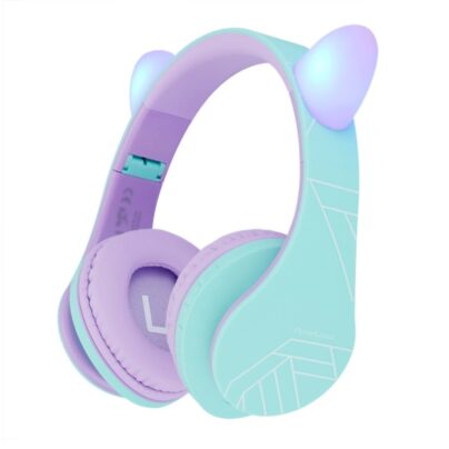 Παιδικά ακουστικά Over-Ear PowerLocus P2 αυτιά (Πράσινο / Μωβ)