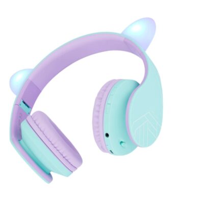 Słuchawki Bluetooth PowerLocus P2 dla dzieci (Zielony/Liliowy)