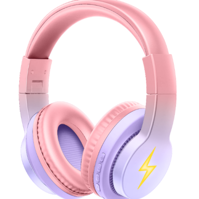 Căști Bluetooth fără fir pentru copii PowerLocus Mio, roz