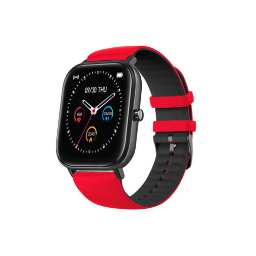 Curea din silicon pentru smartwatch PW3 - Roșu/Negru