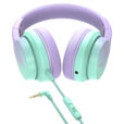 Παιδικά ενσύρματα ακουστικά PowerLocus Mio Wired, Πράσινο/Μωβ