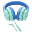 PowerLocus Mio Wired vezetékes gyerekfejhallgató, zöld/lila